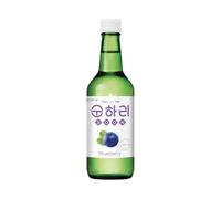 Lotte Chum Churum Blueberry Soju 350ml, Authentic Korean Fruit Soju, 12% ABV