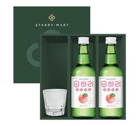 Lotte Chum Churum SOONHARI Soju - Peach Flavour 12% Alc 360ml (Pack of 2)
