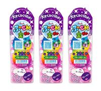 Lotte Japanese Fusen No Mi Chewing Bubble Gum Ball Sweet Candy 35g - Blueberry Yogurt (Pack of 3)