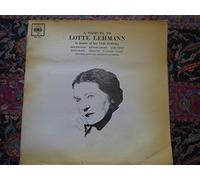 Lotte Lehmann - A Tribute to Lotte Lehmann (in honor of her 75th birthday) [Vinyl LP] [Schallplatte]