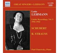 Lotte Lehmann - Lotte Lehmann - Lieder Recordings, Vol 5