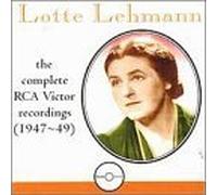 Lotte Lehmann: The Complete RCA Victor Recordings (1947-49) by Lehmann, Lotte (2000-02-08)