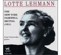 Lotte Lehmann: The New York Farewell Recital (1995-05-03)