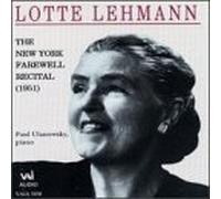 Lotte Lehmann: The New York Farewell Recital (1995-08-02)