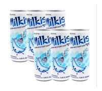 LOTTE MILKIS Korean Milk & Yogurt Soda Soft Drinks 250ml (Pack of 6)