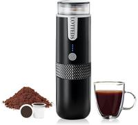 LOTTEDS Portable American Coffee Maker, Electric Travel Coffee Machine Non-Heating Compatible with K Cup Capsules & Ground Coffee with USB-C for Office Camping Outdoors