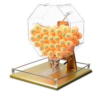 Lottery Ball Machine, Raffle Drum with 50/100 Balls, Bingo Cage for Large Groups, Ideal for Entertainment Venues and Shopping Malls