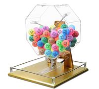 Lottery Ball Machine, Raffle Drum with 50/100 Balls, Bingo Cage for Large Groups, Ideal for Entertainment Venues and Shopping Malls