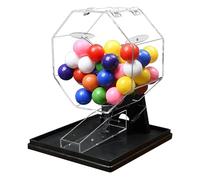 Lottery Ball Machine with 50/100 Balls, Raffle Drum for Bingo, Table Tennis Prop, Perfect for Entertainment Venues and Large Group Events