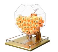 Lottery Ball Machine with 50/100 Balls, Raffle Drum for Bingo, Table Tennis Prop, Perfect for Entertainment Venues and Large Group Events