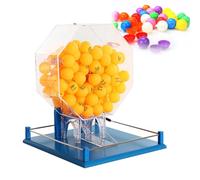 Lottery Ball Selector Machine - Bingo Cage for Large Groups, Holds 100 Balls - Ideal for Parties and Events(C)
