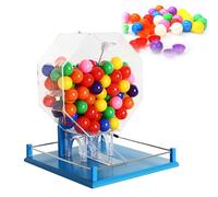 Lottery Ball Selector Machine - Bingo Cage for Large Groups, Holds 100 Balls - Ideal for Parties and Events(C)
