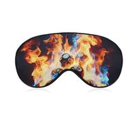 Lottery Balls on Flames Sleep Mask with Adjustable Strap for Sleeping Block Light Eye Sleep Shade Cover One Size