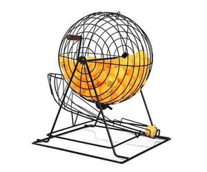 Lottery Drawing Machine, Metal Bingo Cage Wheel, Game Set for 200 Balls, Large Capacity, Easy Operation for Parties and Entertainment Venues