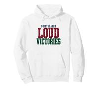 Lottery Humor Quiet Player Loud Victories Lucky Winner Pullover Hoodie