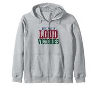 Lottery Humor Quiet Player Loud Victories Lucky Winner Zip Hoodie