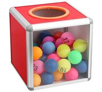 Lottery Lucky Box Transparent Square Raffle Ball Game Box Multifunctional Storage Ticket Card Bonus Ball Storage Container Raffle Tickets Case 25cm