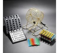 Lottery Machine, Hand Crank Drawing Cage with 75 Balls - Ideal for Celebrations, Events, and Game Nights