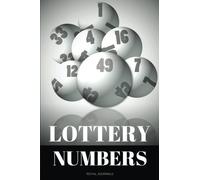 Lottery Numbers: Journal notebook, 6 x 9 inches, Lined pages