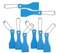 Lottery Ticket Scratcher Tool with Flat Edges 10pcs Blue Plastic