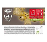 Lotti Decoration Chain Gold Bells Diameter 50 mm And Stars Trees Hearts 36, Multicoloured, 8024199049970