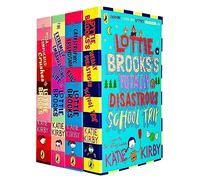 Lottie Brooks Series 4 Books Collection Set By Katie Kirby (The Extremely Embarrassing Life, The Catastrophic Friendship Fails, The Mega-Complicated Crushes & Totally Disastrous School-Trip)