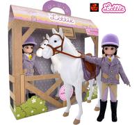 Lottie Doll and White Horse Pony Adventures Set LT162 Career Doll 18cm New