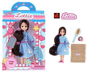 Lottie Doll Long Hair Doll with Brush and Hair Ties LT181 18cm Doll New