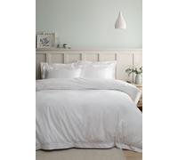 Bianca Lottie Embroidery White Duvet Cover Set - White - Cotton - Duvet Cover Set