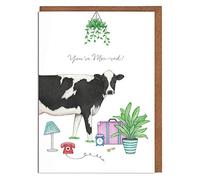 Lottie Murphy Cow New Home Card - 'You've Moo-ved!' - Card for Him - Card for Her