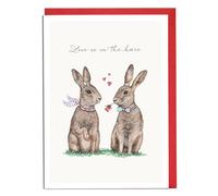 Lottie Murphy - Hare Valentine's Day Card - 'Love Is In The Hare'