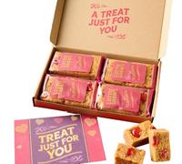 Lottie Shaw's Cherry & Almond Flapjack Letterbox Box - 4 x 100g, Vegan, Yorkshire Craft Bakery, Post Friendly