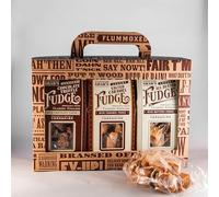 Lottie Shaws - Luxury Fudge Trio Gift Pack, 3 x 150g Packs, English Salted Caramel, Classic All Butter and Rich Chocolate Truffle Fudge, Great Gift, Suitable for Vegetarians, Gluten Free
