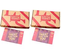 Lottie Shaw's Millionaire Flapjack Letterbox Box - 4 x 70g, Oat Base, Caramel & Belgian Chocolate (Pack of 2)