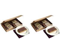 Lottie Shaw's Millionaire Shortbread Letterbox Box - 4 x 60g, All Butter, Caramel & Belgian Chocolate (Pack of 2)