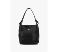 Lottie Small Black Leather Shoulder Bag - Black Leather / One Size