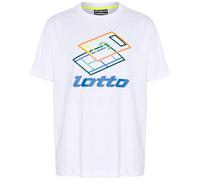 Lotto 1725120 Men's T-Shirt, Regular Fit, 11-0601 Bright White, 2XL