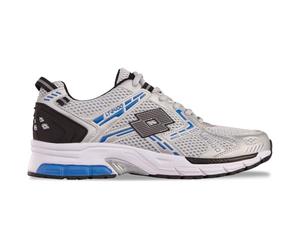 Lotto AKIMOTO Unisex Trainers, Silver/Blue, 45 EU, Silver Blue, 10.5 UK