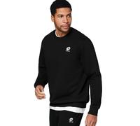Lotto Basic Sweatshirt Men's I Cotton Pullover Men without Hood & with Small Logo I Casual Regular Fit Men's Jumper Available in 3 Colours I Sweatshirts for Men in S-3XL