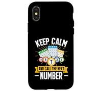 Lotto Bingo Player Funny Keep Calm And Call The Next Number Case for iPhone X/XS