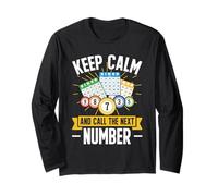 Lotto Bingo Player Funny Keep Calm And Call The Next Number Long Sleeve T-Shirt