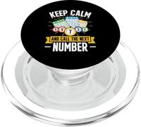 Lotto Bingo Player Funny Keep Calm And Call The Next Number PopSockets PopGrip for MagSafe