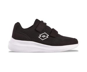 LOTTO Unisex Kid's Connect Vl K Sneaker, Black White, 11.5 UK Child