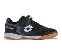 Lotto Unisex Kid's Dasher K Sneaker, Black Dk Grey, 8.5 UK Child