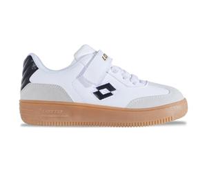 Lotto Unisex Kid's Makera K Sneaker, White Black, 12.5 UK Child
