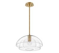 Lotus 1 Light Semi-Flush Pendant Light
