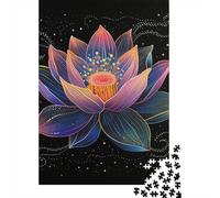 Lotus 1000 Pieces Puzzles Wooden Puzzle for Teenager Funny Jigsaw Puzzles 1000pcs (75x50cm)
