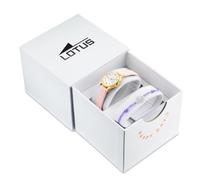 Lotus 18574/G Ladies Gold PVD-Plated Stainless Steel Watch with Leather Strap