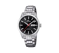 Lotus 18670/4 Men's Analogue Quartz Watch with Stainless Steel Strap, Silver/Black, groß, Bracelet