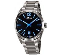 Lotus 18684/6 Men's Stainless Steel Watch in Grey/Black/Blue 42 mm Water Resistant 10 Bar, Grey/Black/Blue